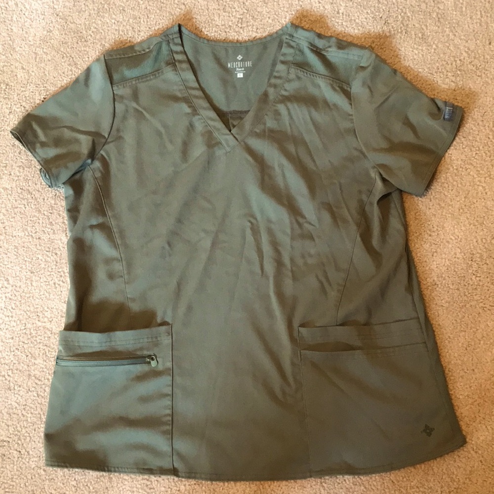Med Couture • Women's Sage Green Scrub Top